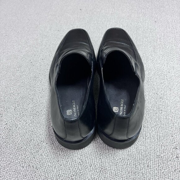Bruno Magli Raging Dress Shoes Slip On Black Leather Men's Size 12 - Picture 4 of 10